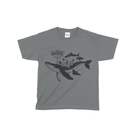 holidive – official dive merchandise tshirt the whale c
